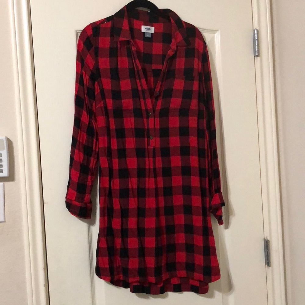 Old Navy - Red/black flannel look dress